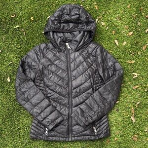 Calvin Klein Black Hooded Puffer Jacket